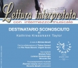 Lettura interpretata "Destinatario Sconosciuto" di Kathrine Kressmann Taylor del 30 gennaio 2015
