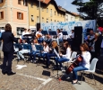 Esibizione dell'orchestra del Liceo durante la festa del volontariato del 12/04/2015