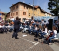 Esibizione dell'orchestra del Liceo durante la festa del volontariato del 12/04/2015